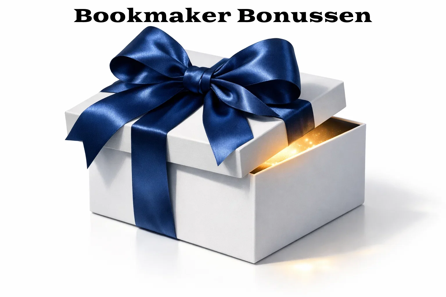 Welkomstgeschenk met strik symboliseert bonusaanbieding