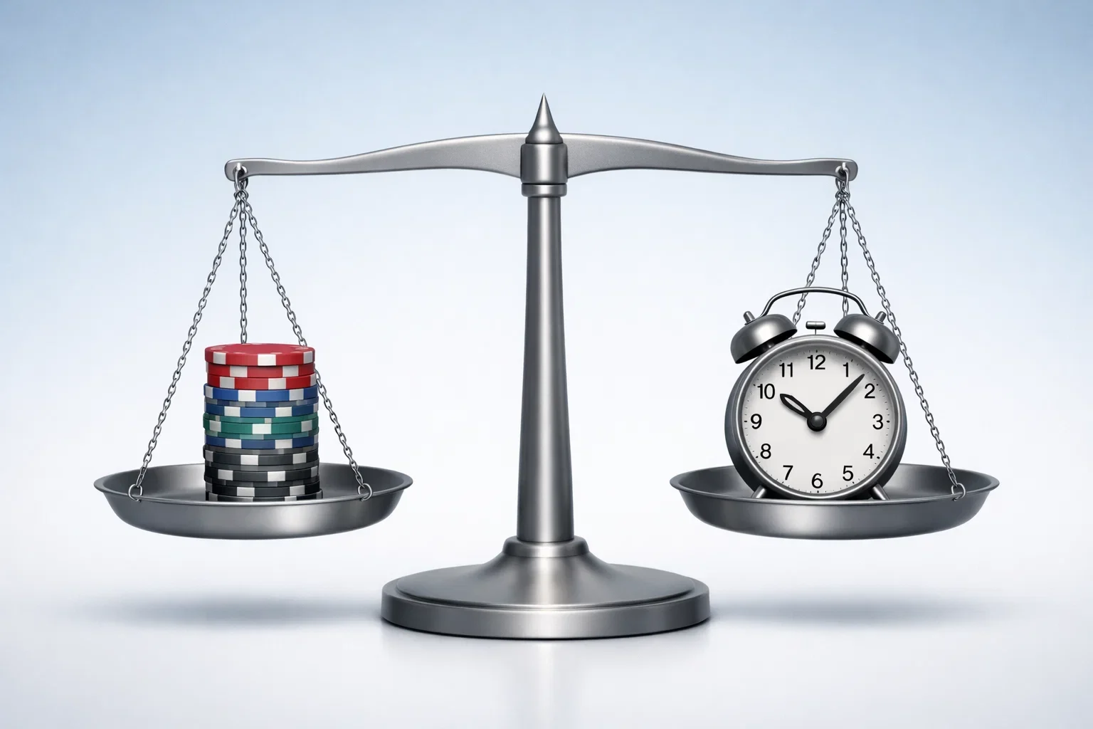 Balans symbool voor verantwoord spelen